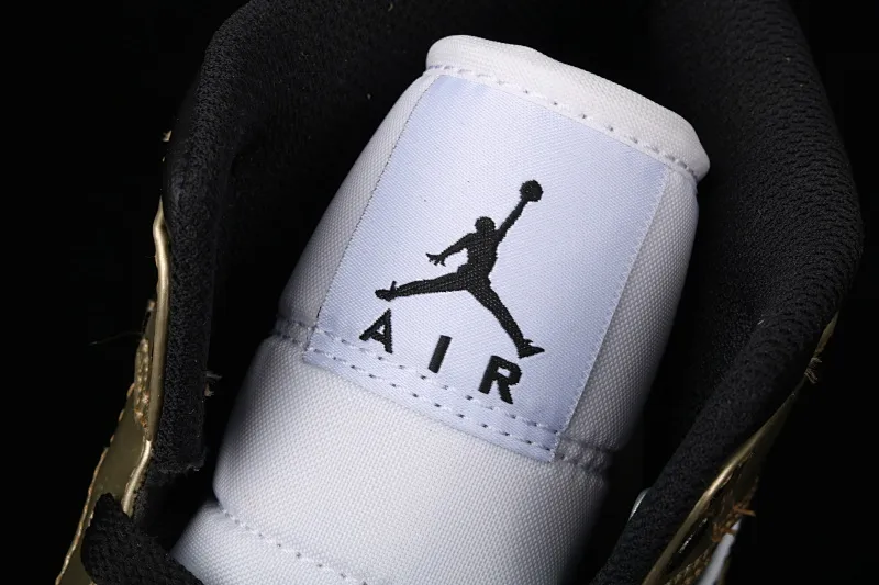 All categories Air Jordan Jordan series basketball shoes Air Jordan 1 Mid G version pure original Air Jordan 1 Mid AJ1 Joe 1 liquid gold DC1419-700